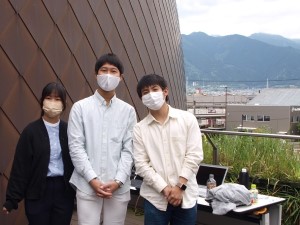 本イベントに参加した学生スタッフ（左から　富野さん、大川さん、窪田さん）