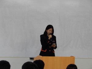 KOSEN-KMITL代表学生Phurimprat Thungsapさん挨拶