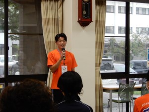 本校学生西村さん挨拶