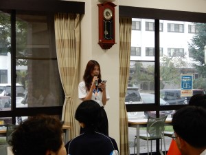 KOSEN-KMITL代表学生Panida Nitjinさん 挨拶