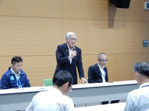 　新居浜市長歓迎の挨拶