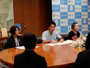 新居浜市長歓迎の挨拶
