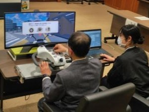 病院スタッフの説明によるデモンストレーション