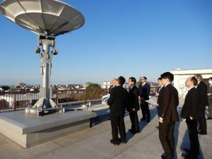 パラボラアンテナ視察