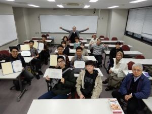 修了式後の記念撮影