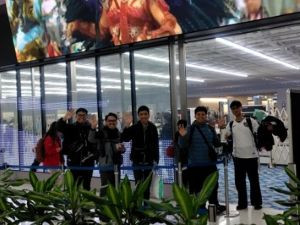 空港でのお別れ