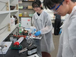 ニッケル電池実験の様子